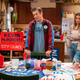 From left: Brian Howe, Eric Petersen, Annie Murphy, and Alex Bonifer in Kevin Can F**K Himself’s finale